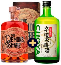 The Demons Share Rum 40%, 0, 7l, GIFT + CHOYA Uji-Green tea Umeshu 0, 72l 7, 5%