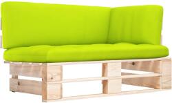 vidaXL Canapea de grădină din paleți, colțar, lemn de pin tratat (3066611) - comfy