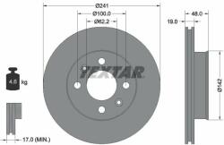 TEXTAR Disc frana TEXTAR PRO 92134103 (92134103)