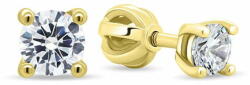  Brilio Apró sárga arany fülbevalók cirkónium kövekkel EA180YAU - mall