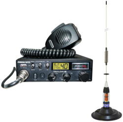 PNI Statie radio Kit Statie radio CB President TAYLOR IV ASC + Antena CB PNI ML70, lungime 70cm, 26-30MHz, 200W (PNI-PRE-K53) - pcone