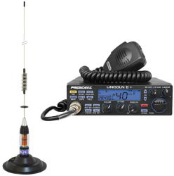PNI Statie radio Kit Statie radio CB President LINCOLN II + Antena CB PNI ML70, lungime 70cm, 26-30MHz, 200W (PNI-PRE-K50) - pcone