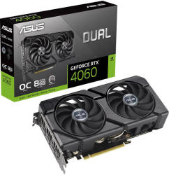 ASUS GeForce RTX 4060 DUAL 8GB GDDR6 OC V2 (DUAL-RTX4060-O8G-V2/90YV0JC4-M0NB00) Videokártya