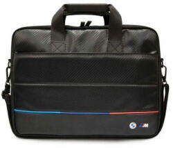 BMW BMW Carbon trikolor laptop táska 16" - fekete