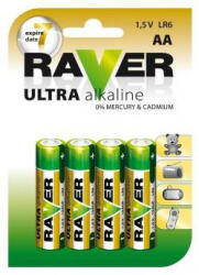 RAVER AR6/4B ultra alkáli ceruza elem Raver. B7921 (B7921)