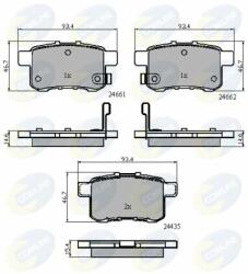 COMLINE fékbetétkészlet, tárcsafék COMLINE CBP31711