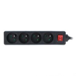 Lanberg 4 Plug 1,5 m Switch (PS1-04E-0150-BK)