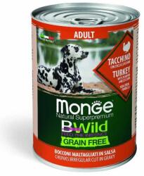 Monge BWild Grain Free hrană umedă pentru câini, curcan 400g