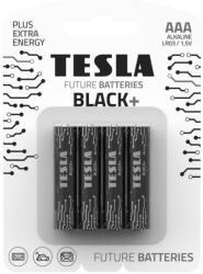 TESLA 4 baterii alcaline AAA BLACK+ 1, 5V Tesla Batteries (TS0014) Baterii de unica folosinta
