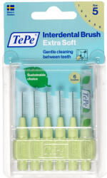 TePe Extra soft fogköztisztító kefék 0, 8 mm, halványzöld, 6 db