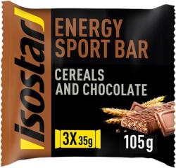Isostar Baton High Energy cu aroma de ciocolata, 3 x 35g, Isostar