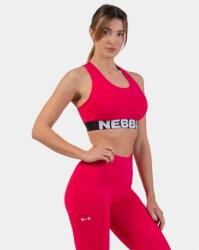 NEBBIA Medium Impact Cross Back Pink sportmelltartó - NEBBIA