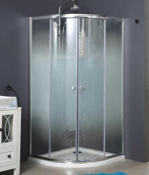  Niagara Lotus íves zuhanykabin tálca nélkül Alex zuhanytálcával - 80x80 cm -grad üveggel