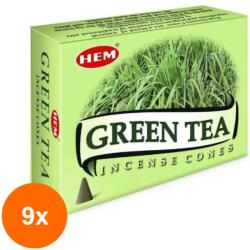 HEM Set 9 x Conuri Parfumate, Green Tea (GIL-9xLCA-CONP-GREEN-TEA)