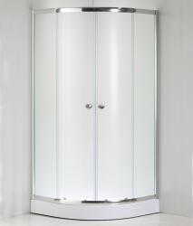  Niagara Lotus íves zuhanykabin tálca nélkül Alex zuhanytálcával - 80x80 cm -matt üveggel