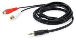Equip 147093 audio kábel 250 M 2 x RCA 3.5mm Fekete (147093) (147093)