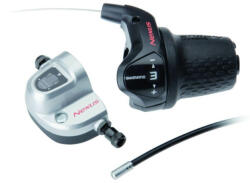 Shimano Nexus SL-3S42E markolat váltókar agyváltóhoz, bowden szettel, csak jobb, 3-as, hosszú, fekete, OEM kiszerelés