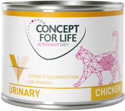 Concept for Life 24x200g Concept for Life Veterinary Diet nedves macskatáp- Urinary csirke