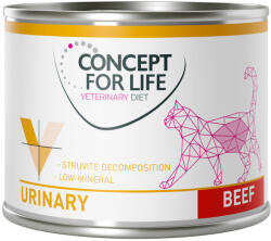 Concept for Life 24x200g Concept for Life Veterinary Diet nedves macskatáp- Urinary marha