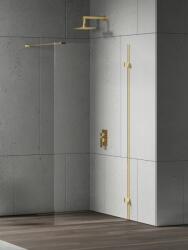 NEW TRENDY Eventa Gold Shine perete cabină de duș walk-in 100 cm auriu luciu/sticla transparentă EXK-4841 (EXK4841)