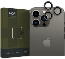 HOFI FNS0223 Apple Iphone 14 Pro / 14 Pro Max HOFI CAMRING PRO+ üveg kamera lencse védő, Fekete (FNS0223)