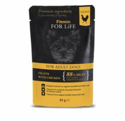 Fitmin dog pouch adult chicken with ham in jelly 28x85 g
