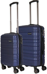 HaChi Orlando kék 4 kerekű 2 részes bőrönd szett (Orlando-S-M-kek)