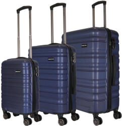 HaChi Orlando kék 4 kerekű 3 részes bőrönd szett (Orlando-szett-kek)
