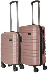 HaChi Orlando rose gold 4 kerekű kabinbőrönd és közepes bőrönd (Orlando-S-M-rosegold)
