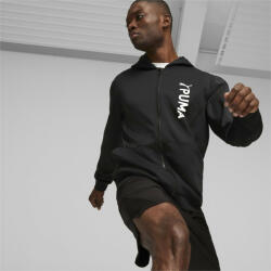 PUMA Fit Double Knit FZ Hoodie L | Bărbați | Hanorace | Negru | 523885-01
