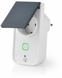 Nedis WIFIPO120FWT SmartLife hálózati okoscsatlakozó konnetor, Wi-fi vezérlés kültéri schuko alj. 16A (WIFIPO120FWT)