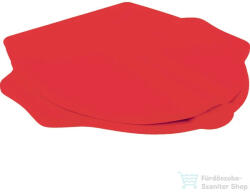 Geberit BAMBINI alsó rögzítésű wc tető támaszkodóval gyerekeknek, teknősbéka design, kármin vörös 573363000 (573363000)