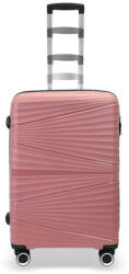 Gravitt rosegold színű, keményfalú bőrönd 67 × 47 × 27 cm (Z-PP08-ROSE-M)