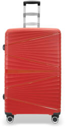 Gravitt piros színű, keményfalú bőrönd 77 × 53 × 30 cm (Z-PP08-RED-L)