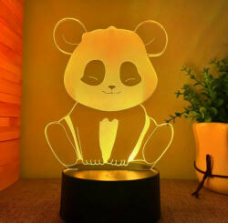  3D LED lampa panda maci