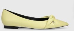 Patrizia Pepe bőr balerina cipő sárga, 8Z0015 L048 Y430 - sárga Női 38