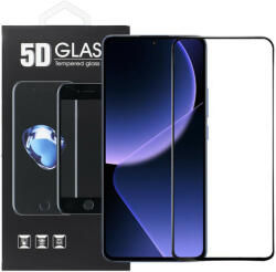 Xiaomi 13T 5G / 13T Pro 5G üvegfólia, tempered glass, előlapi, 5D, edzett, hajlított, fekete kerettel