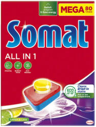 Somat Mosogatógép tabletta 80 db/doboz All in One Somat Lemon Lime (OK_47809)