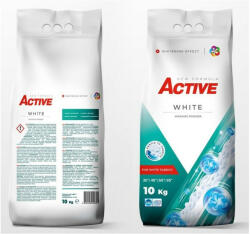 Mosópor 10 kg (130 mosás) zsákos fehér ruhákhoz Active White (12879) - bestoffice