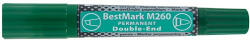 Stanger Marker Stanger M260 permanent zöld, kétvégű (712523) - papir-bolt