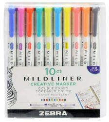 Zebra Szövegkiemelő Zebra Mildliner Highlighter 10-es készlet