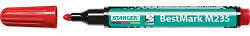 Stanger Marker Stanger M235 permanent kerek piros (712002) - papir-bolt