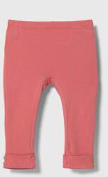 United Colors of Benetton baba pamut leggings rózsaszín, sima - rózsaszín 68