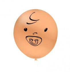 Balloons4party Set 5 baloane latex fata de bebelus cu suzeta 12 cm