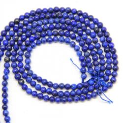  Lapis Lazuli Rotund 4-4, 5 mm - Margele Pietre Semipretioase pentru Bijuterii
