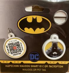 WauDog Smart ID QR - biléta (batman/sárga minta, QR kód) (Ø25mm)