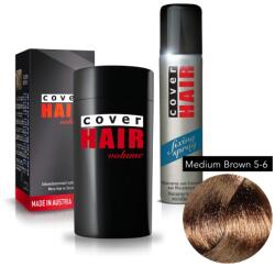 Cover Hair Volume hajdúsító, 30 g, középbarna + kötést erősítő spray
