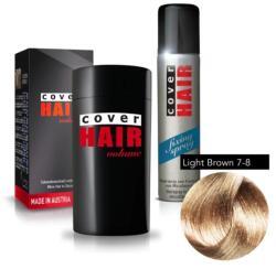 Cover Hair Volume hajdúsító, 30 g, világosbarna + kötést erősítő spray