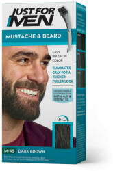 Just for Men szakáll és bajusz színező, sötétbarna M-45 - hairpower
