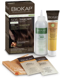BioKap NutriColor Rapid tartós hajfesték Nr 5.05 Chestnut Light Brown, 135 ml - hairpower